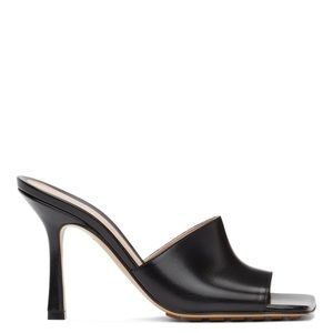 BOTTEGA VENETA
Black Stretch Heeled Mules